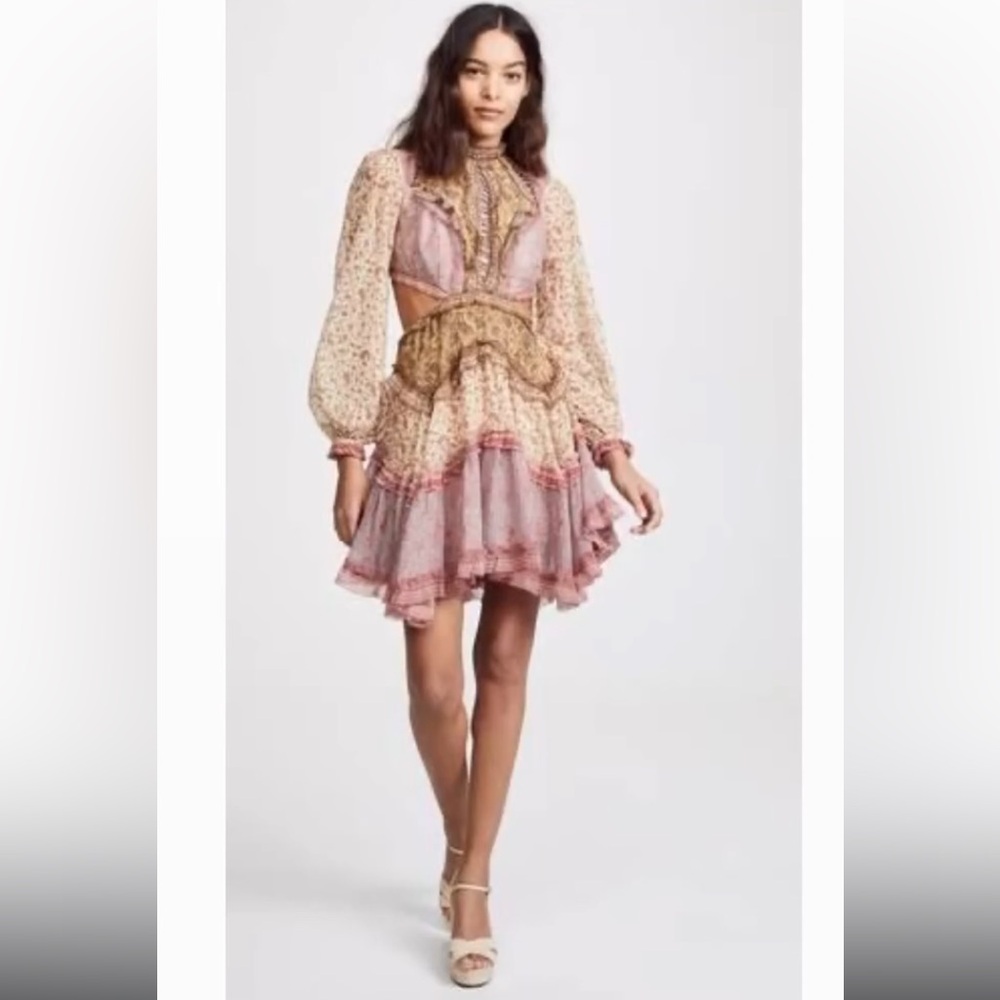 💕SOLD💕Zimmermann Juniper cutout floating dress spliced